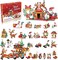 Christmas Advent Calendar 2024 for Kids 24 Days Christmas Countdown Calendar, Advent Calendar Toy for Kids 3 Years and Up with 24 Surprise Building Blocks Toys